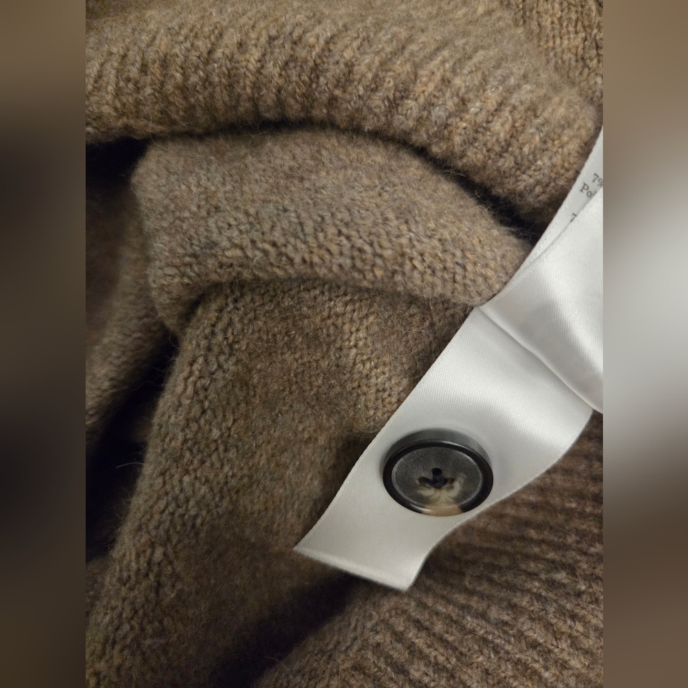 Everlane Wool Alpaca Blend Brown Button-Up Women's Cardigan Size M - Picture 11 of 11